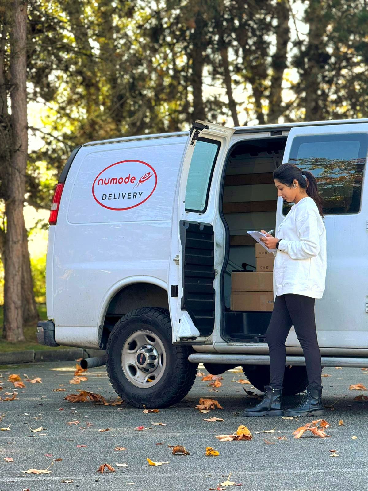 Discover More Numode team delivering with care and precision