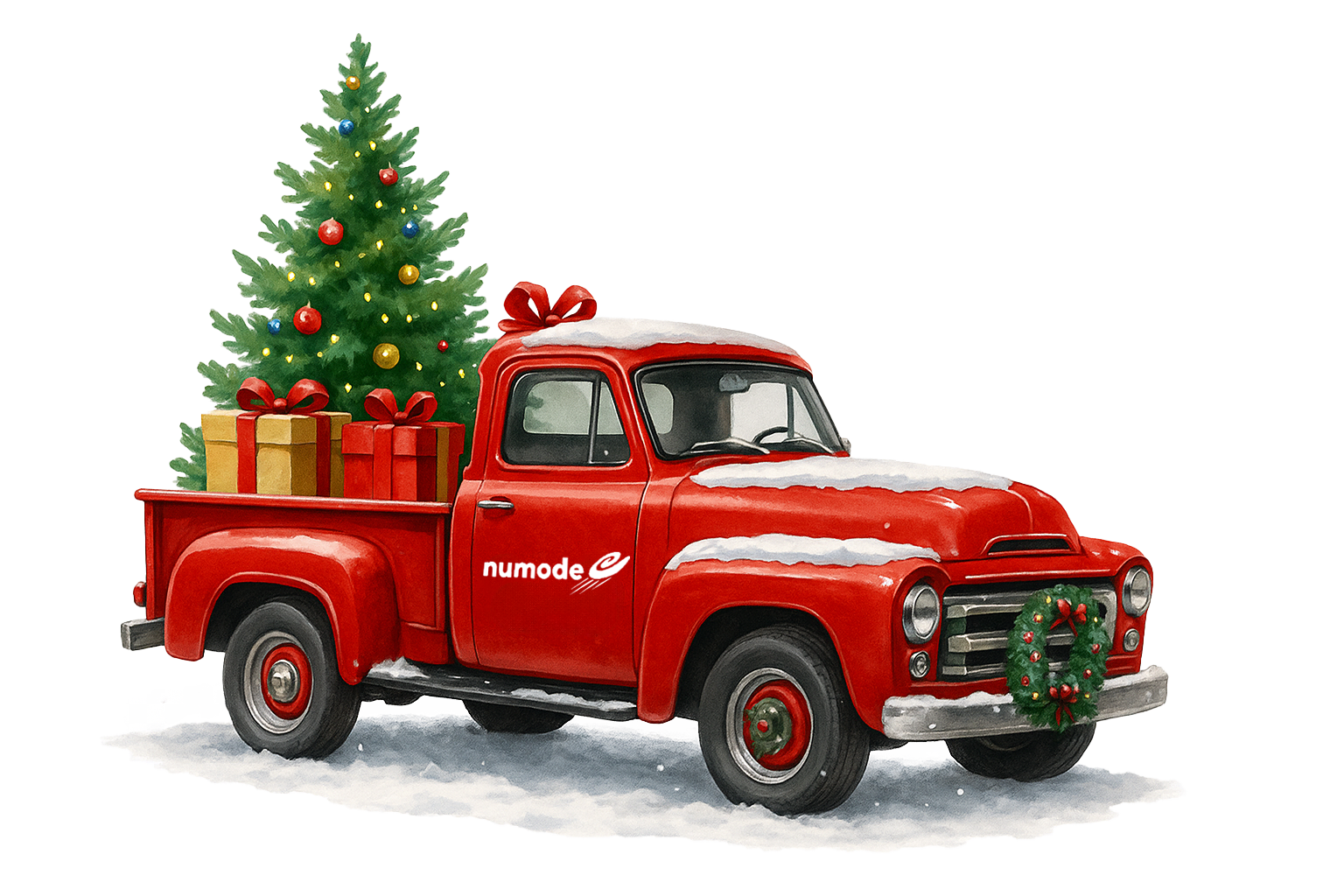 Christmas Order Holiday gift baskets illustration