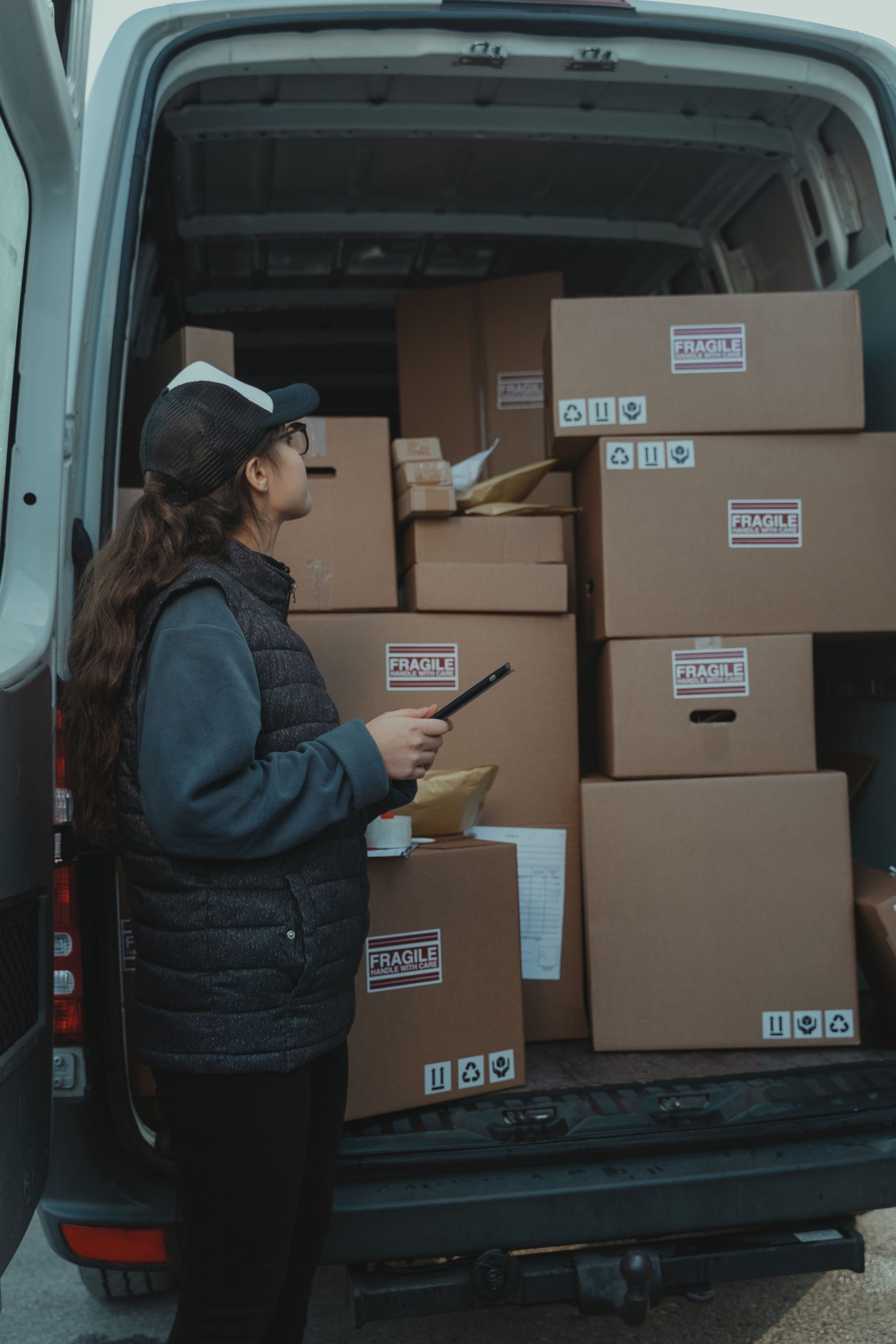 Numode Delivery courier vehicle completing local business deliveries