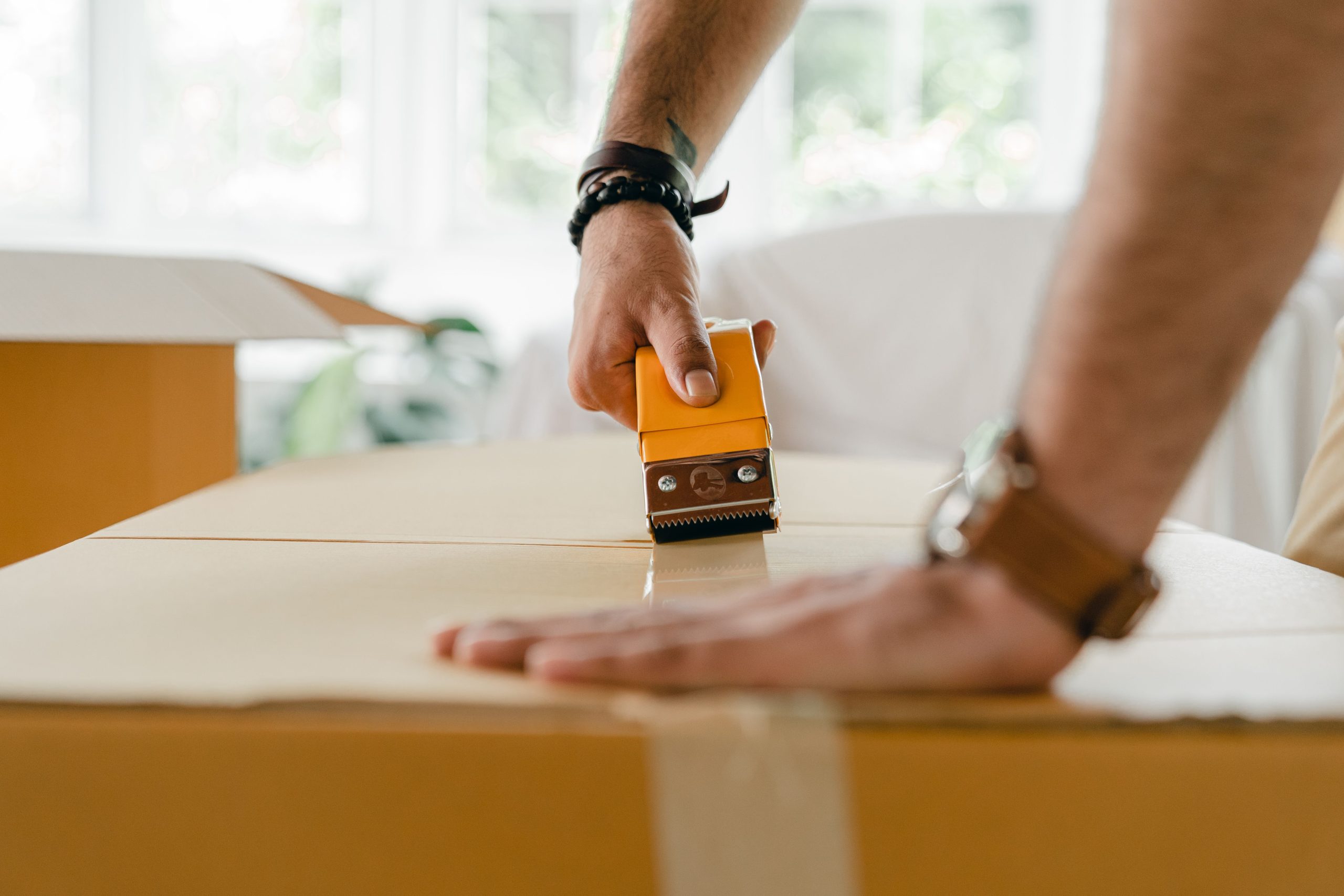 Courier driver planning and completing a local business delivery